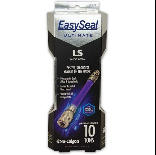 Nu-Calgon- EasySeal Direct Inject Refrigerant Leak Sealant With Dye, Treats 1 1/2 - 5 Tons