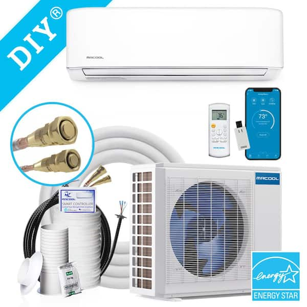 DIY 4th Gen 12,000 BTU Heat Pump Ductless Mini Split 115V