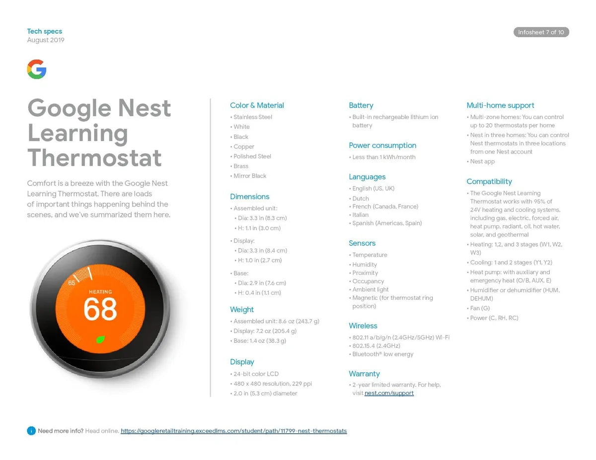 Nest - Learning Thermostat - 3rd Generation